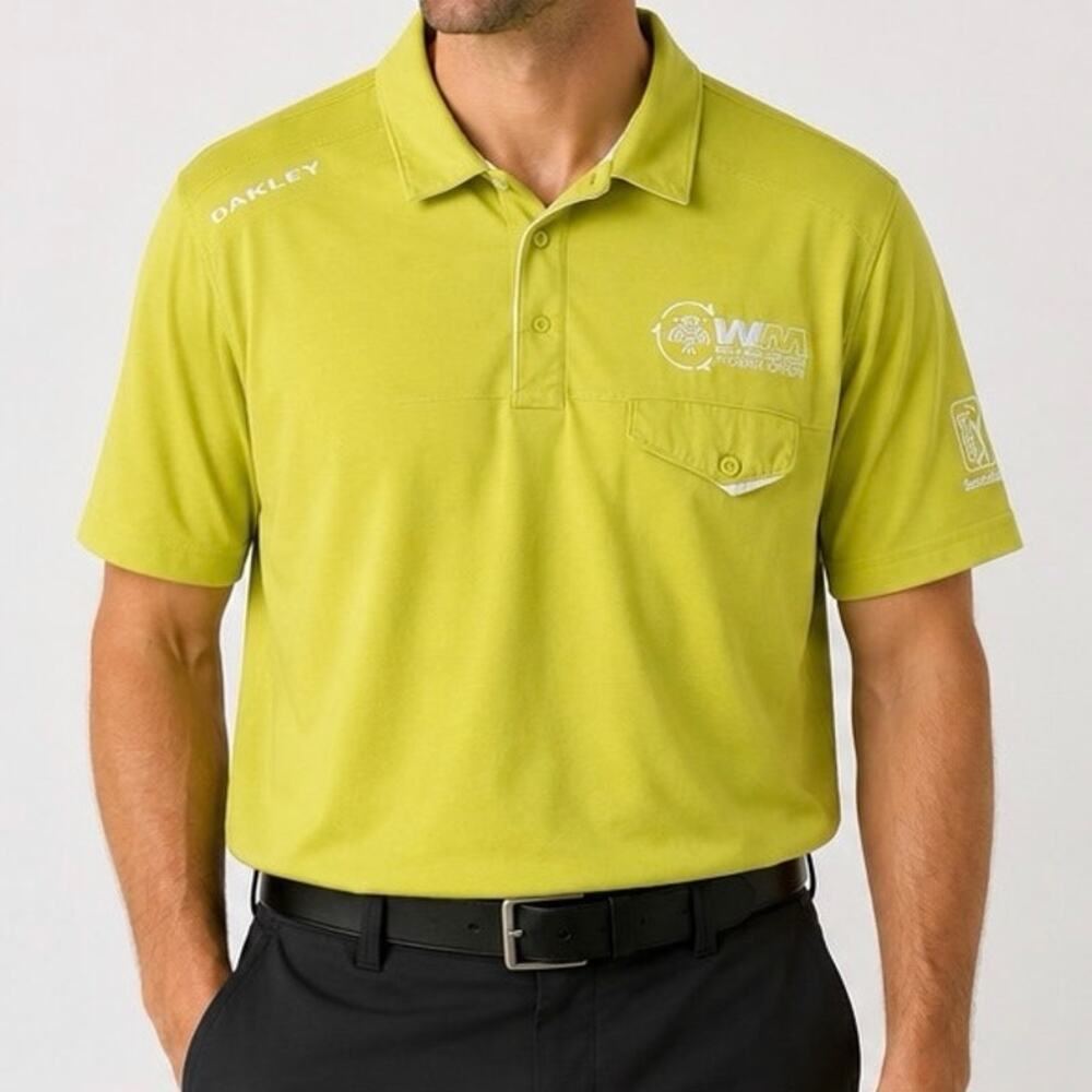 Oakley Men's XXL Lime Green Golf Polo - WM Phoenix Open